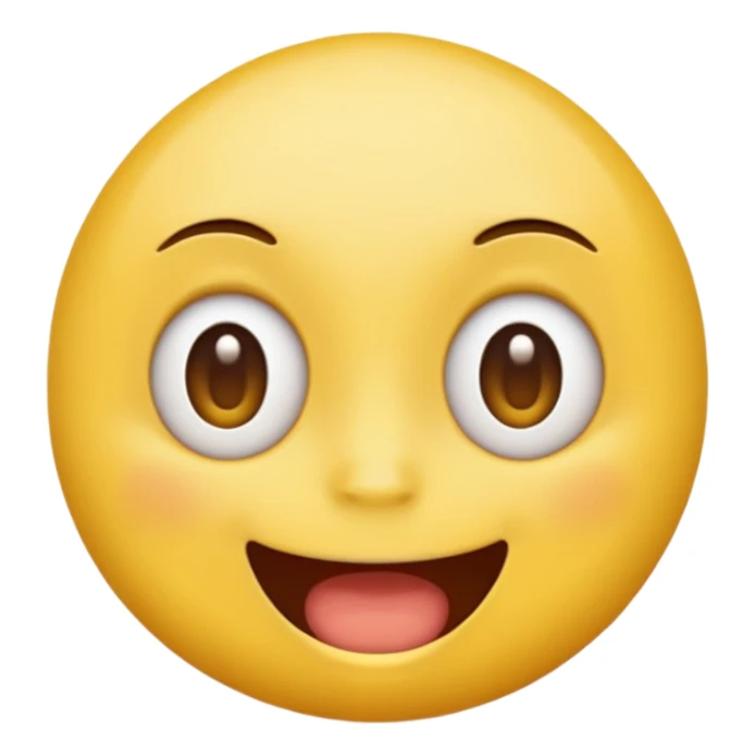 Lazy eye emoji with open mouth sticker