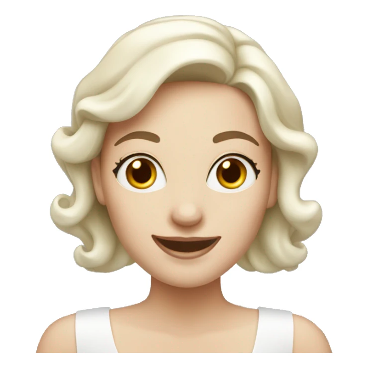 happy bridesmaids with white skin sticker