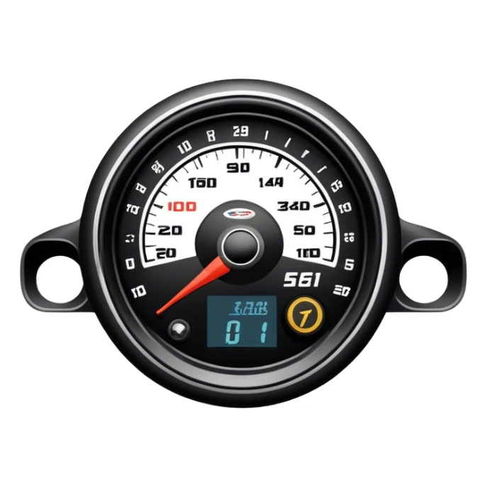 An icon showing a racing game interface, inspired by Grand Turismo. The design features a garage with a selection of high-performance cars, along with race track visuals in the background. Speedometer, lap timer, and other HUD elements add to the excitement. Transparent background sticker