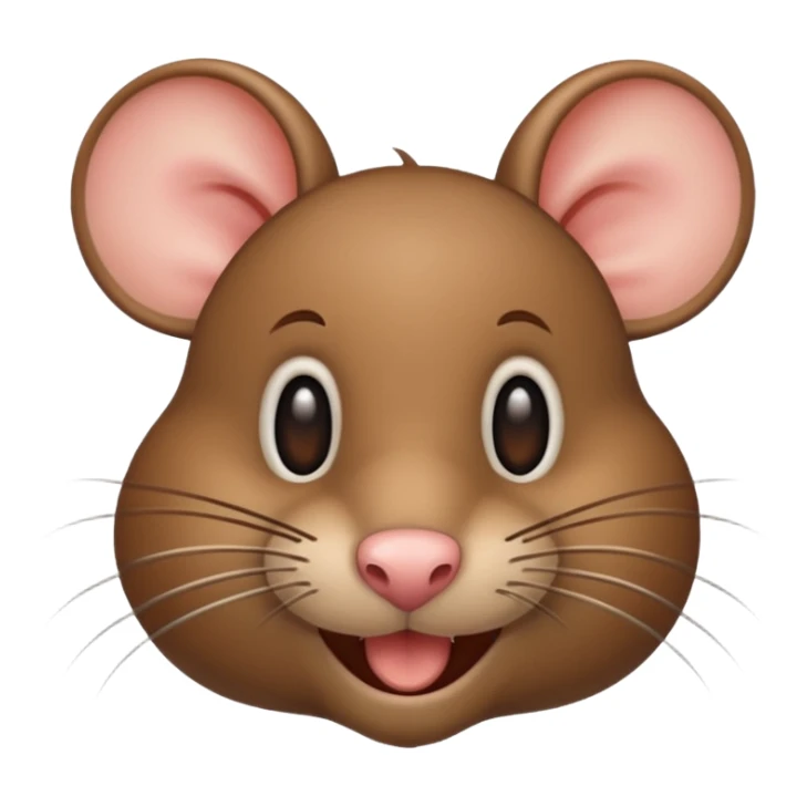 rat emoji that doesnt look like a mouse sticker