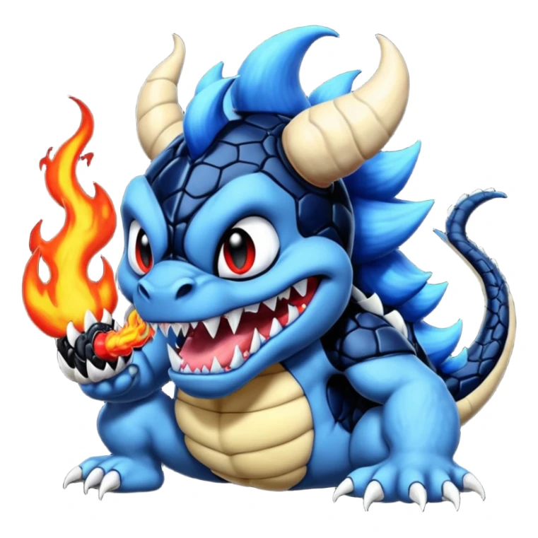 Bowser-Toothless-Stitch-Venom-fusion sticker