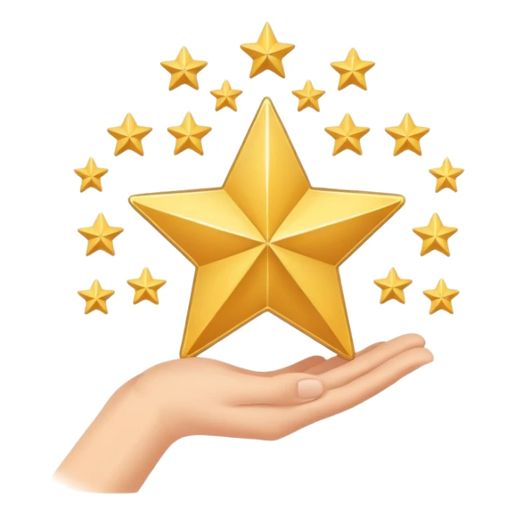 Make me a flat icon to show "How real parents rate this" sticker