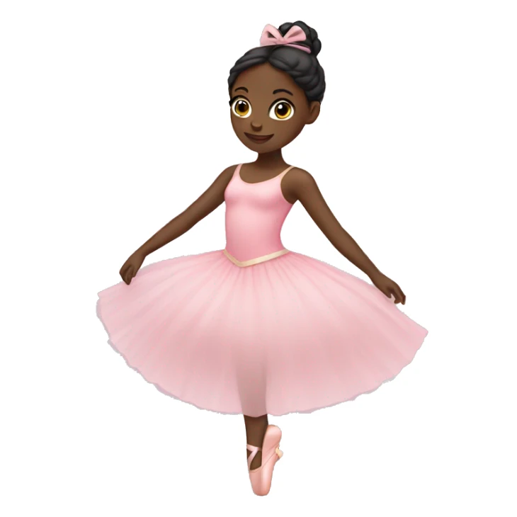 Black girl as a ballerina sticker