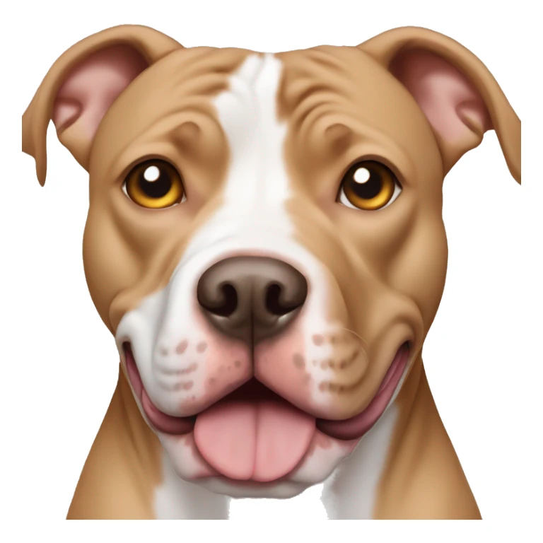 light brown pitbull with heterochromia sticker