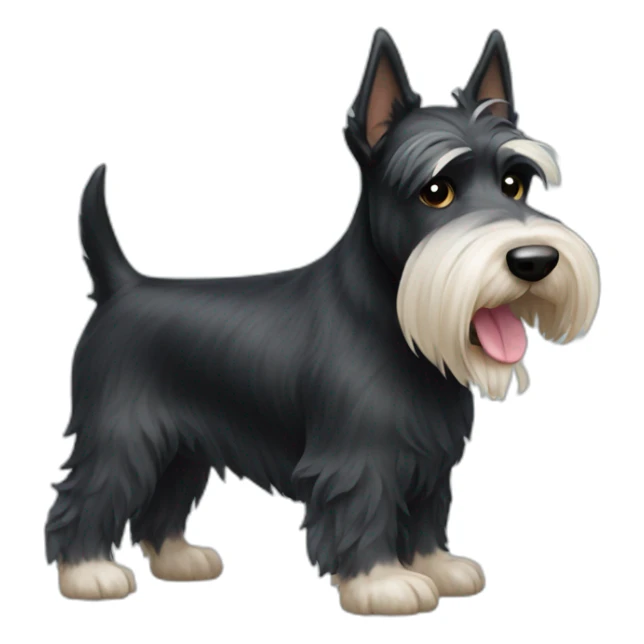 dog scottish terrier full body sticker