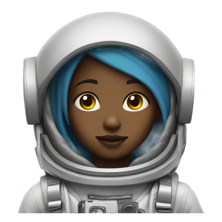 an ethiopian girl dmringthe outer space sticker