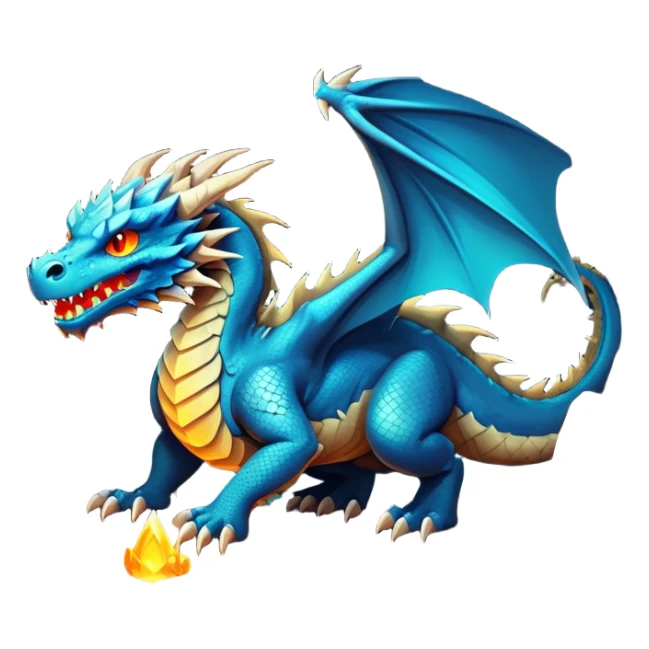 generate realistic detailed gragon in cave inside view sticker