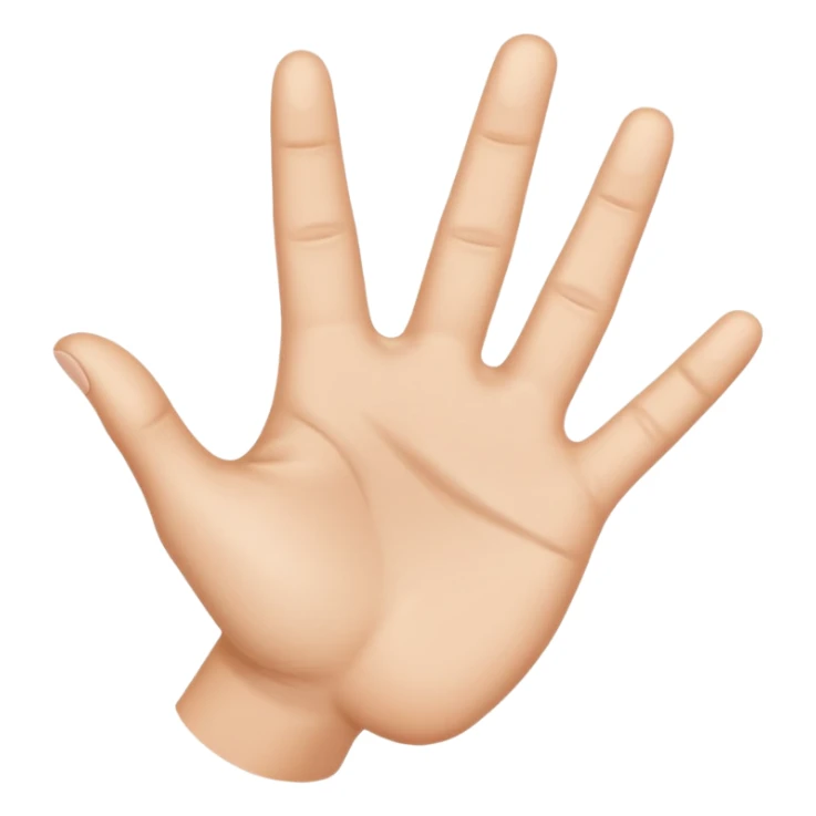 L for love hand emoji sticker