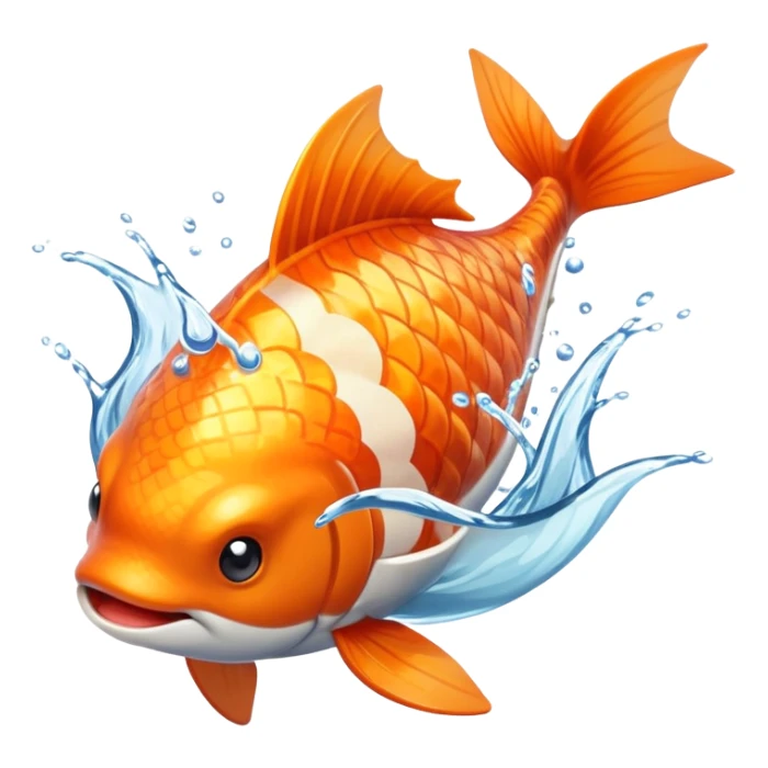 Magikarp Pokémon splashing water sticker