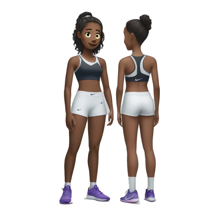 girl with nike pros shorts sticker