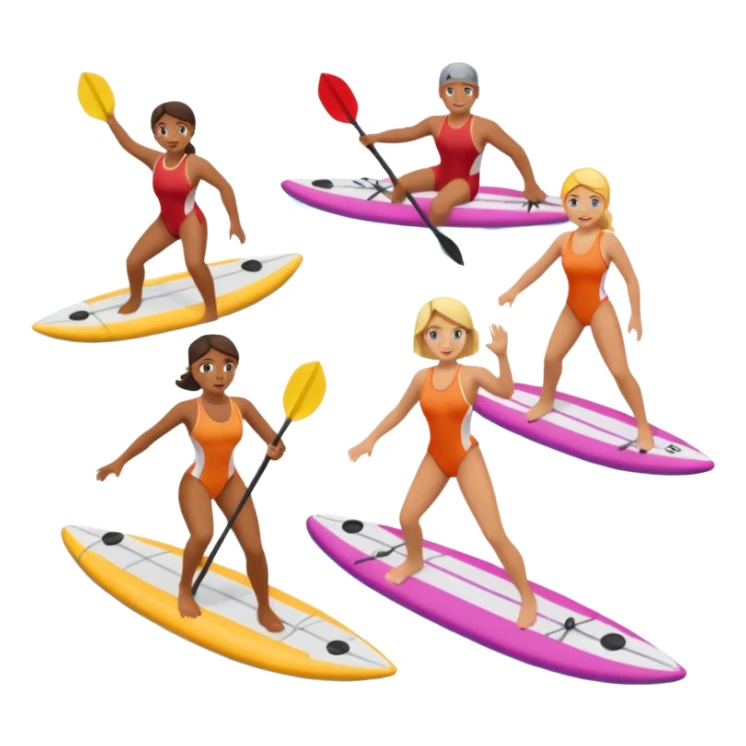 water sports people sticker