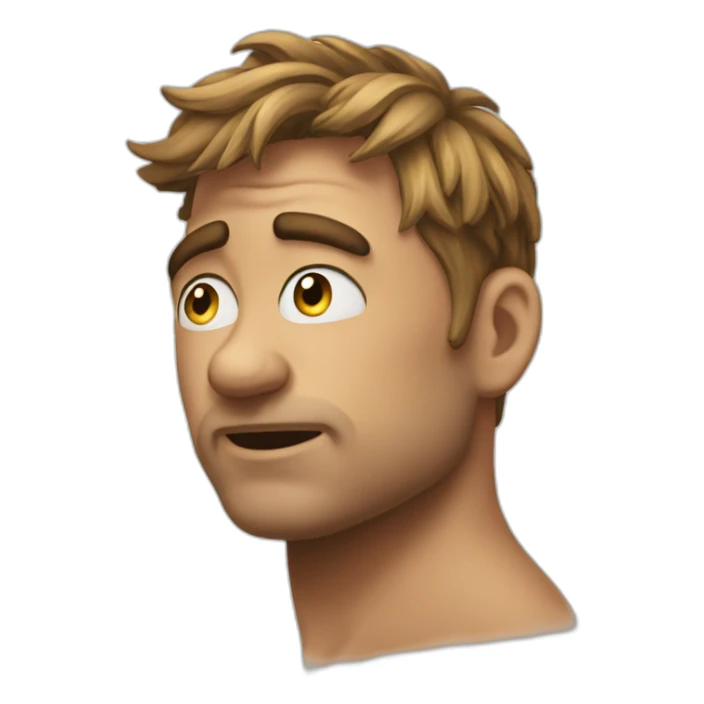 Emoji avec gros qui rigole sticker