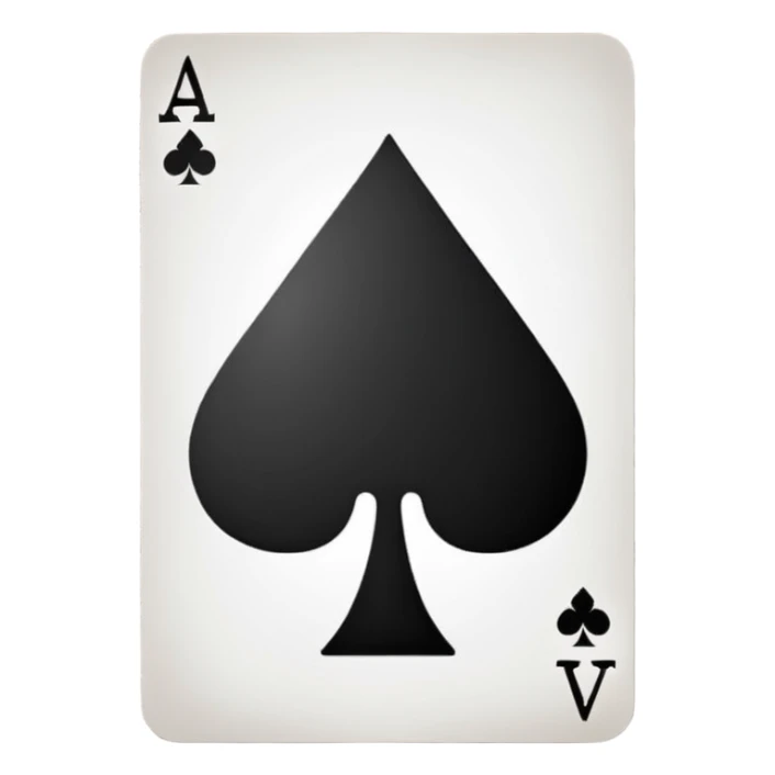 Ace of Spades for stage magic sticker