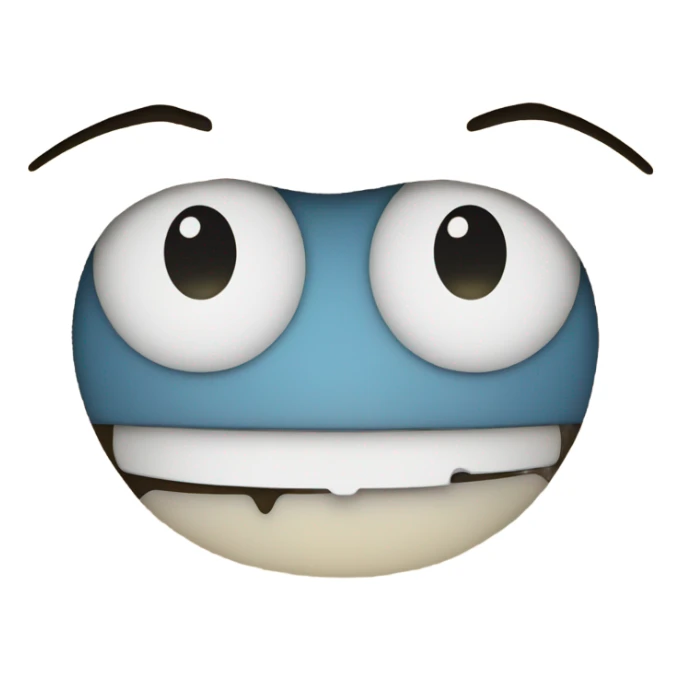 Smiley face with a happy tear in eye sticker