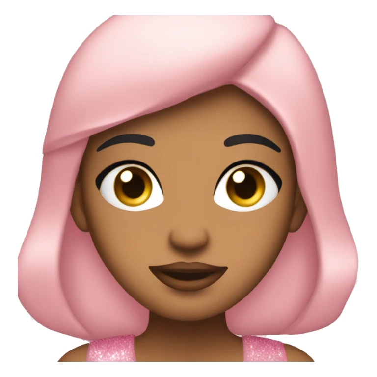 Blush Pink Icon with Sparkles that says Slay sticker