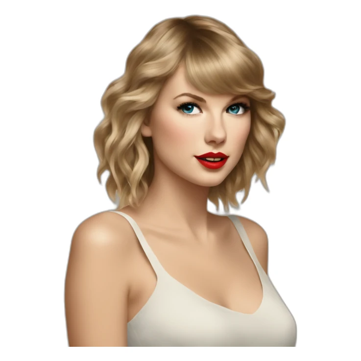 taylor swift painting on a canvas sticker