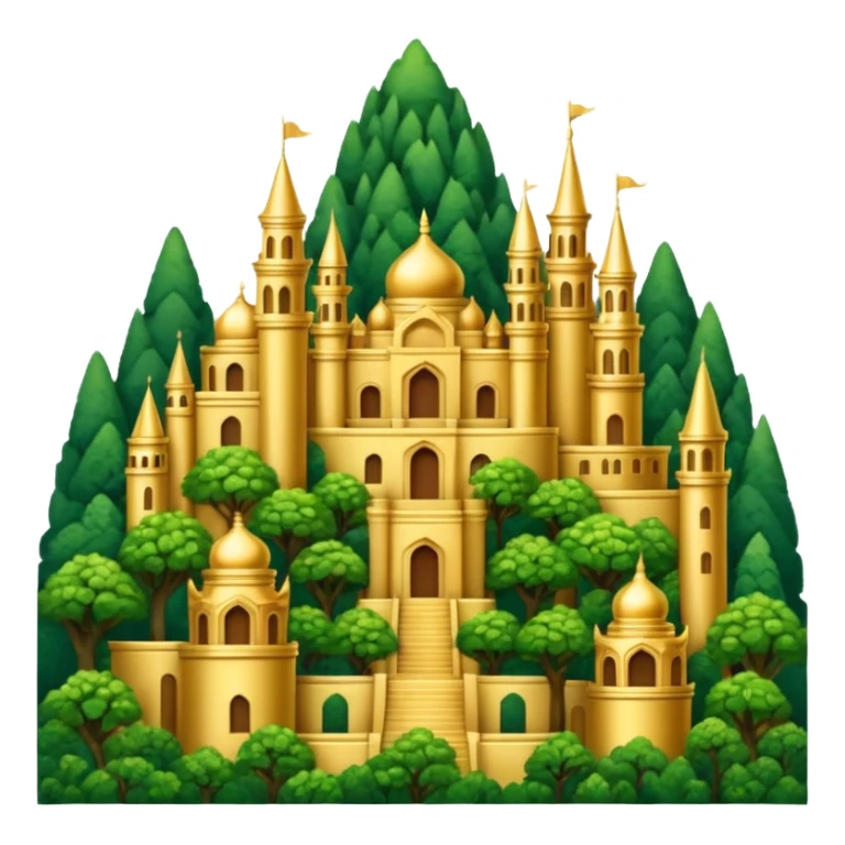A GOLDEN CITY IN THE FOREST, LIKE THE "ELDORADO" MYTH sticker