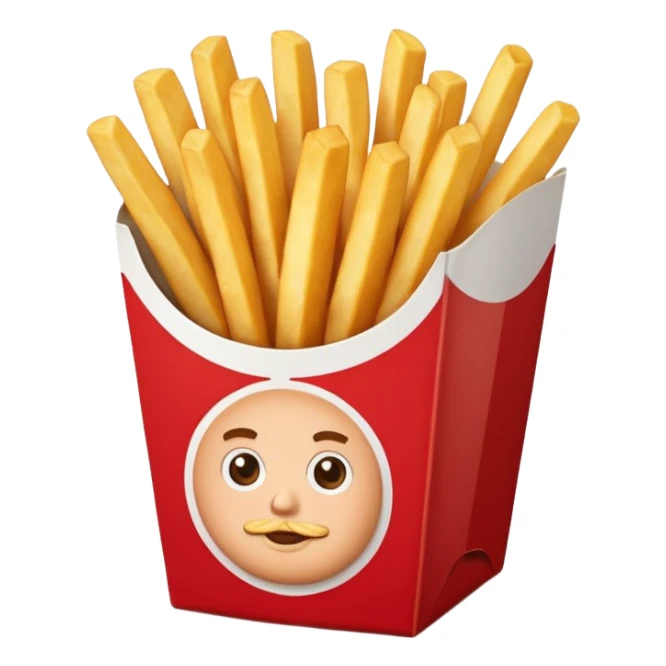 Kfc French fries sticker