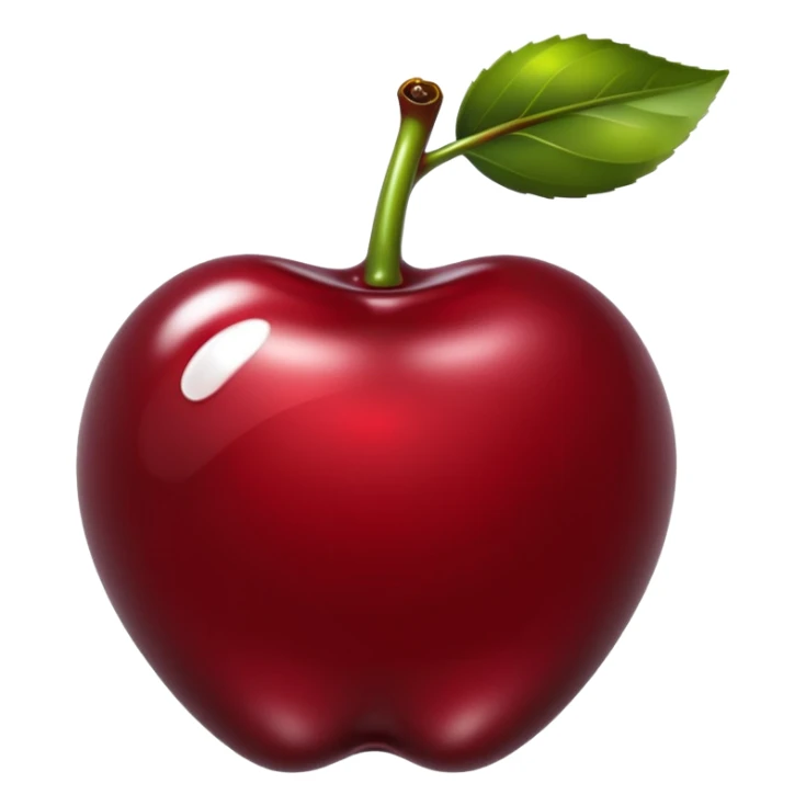 bitten cherry, liquid silver chrome, playful erotic symbolism, glossy shine sticker