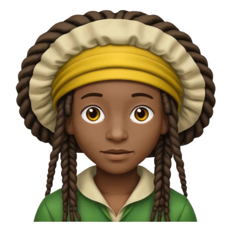 Jamaican dreads with a Jamaican bonnet sticker