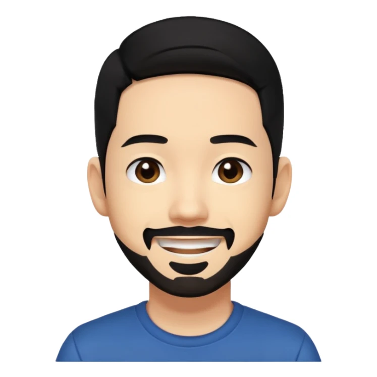 Mike Shinoda with black hair sticker