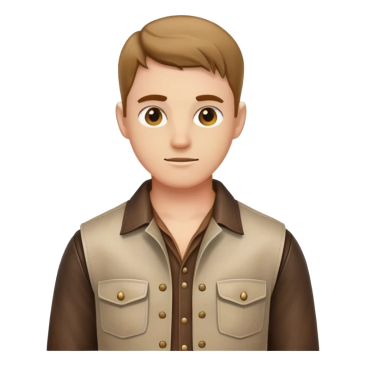 medieval summer outfit male character. clothes only above the waist. sticker