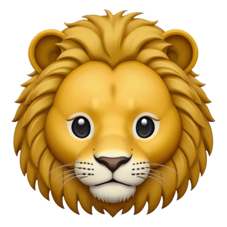 A face of lion roraing in black and white emoji sticker