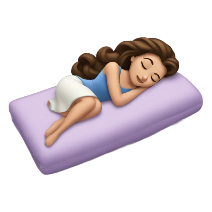 Sleeping brunette beauty Disney sticker