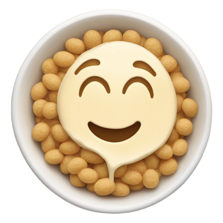 Bol con cereales y leche sticker