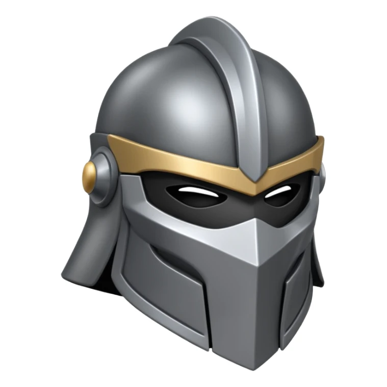 master shredder's helmet from teenage mutant ninja turtles, no eyes or face, just the helmet and related material lets make it a silhouette sticker