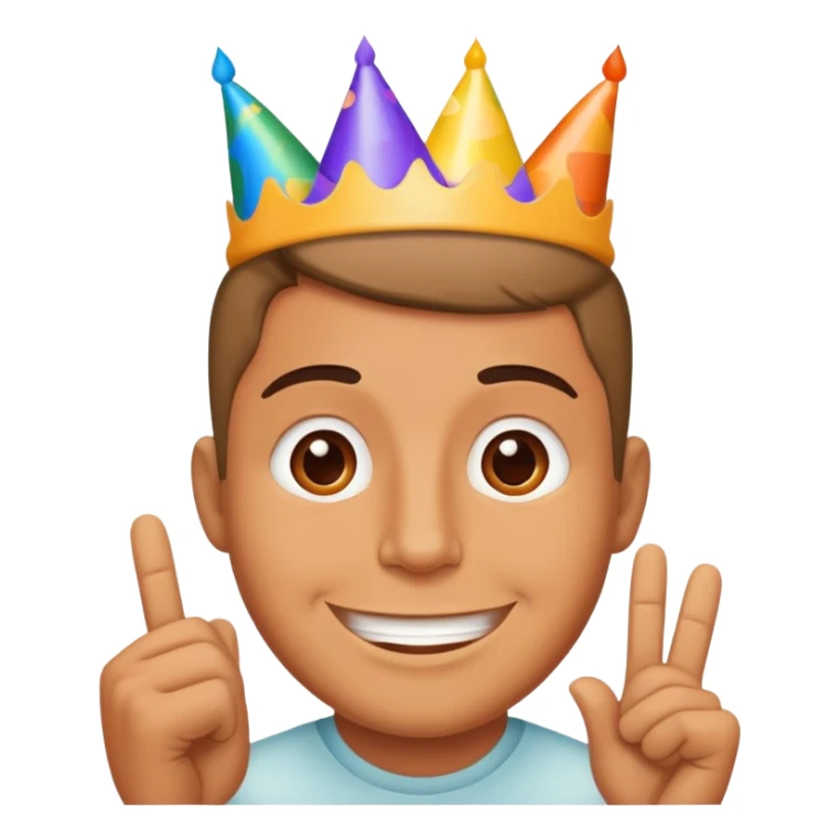 Man saying happy birthday  sticker