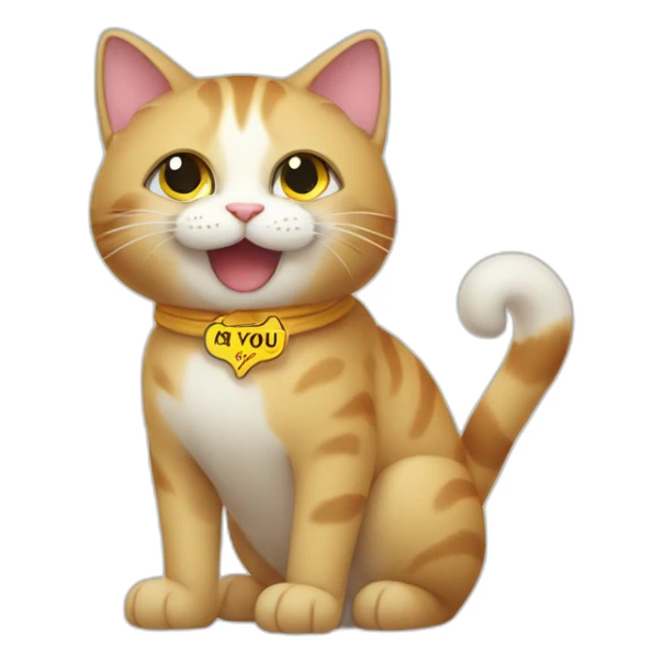 A cat with a sign saying thank you in Kazakh sticker