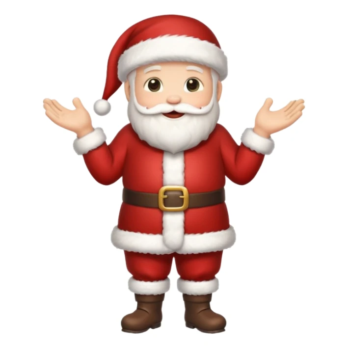 papai noel fofinho de corpo inteiro sticker