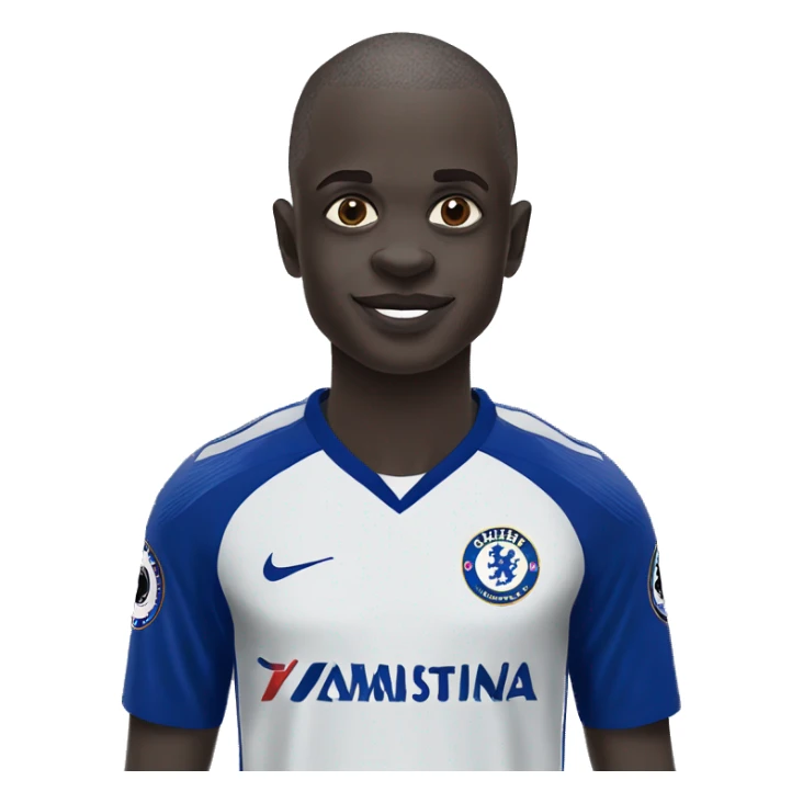 ngolo kante in a chelsea jersey sticker