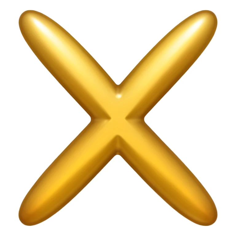emoji-style glossy icon with two characters: X and S placed side by side forming “XS”, bold rounded font, golden 3D shine, smooth gradients, soft highlights, transparent background

 sticker