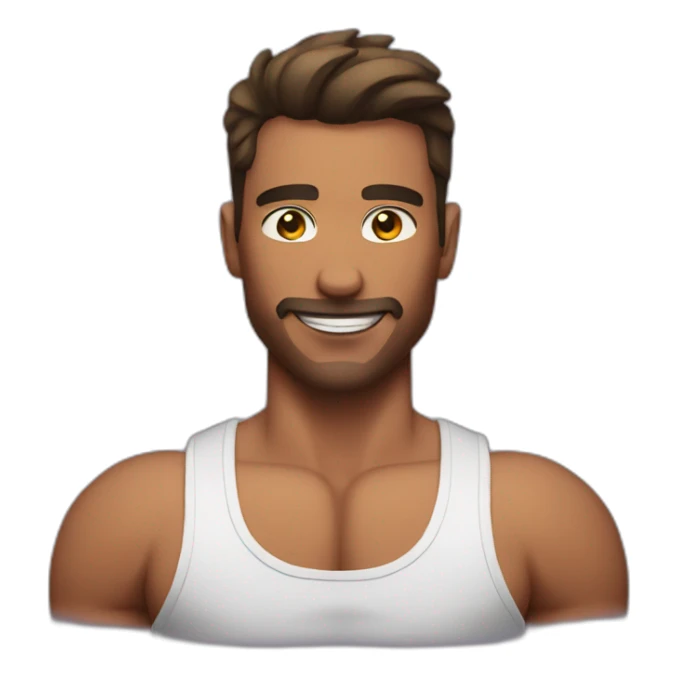 Men muscular gay sticker