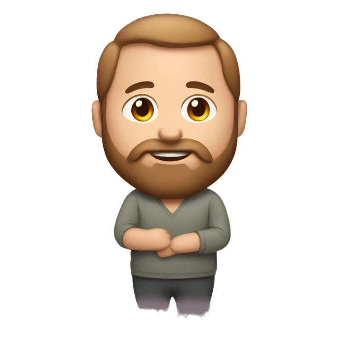 Bearded pregnant man sticker