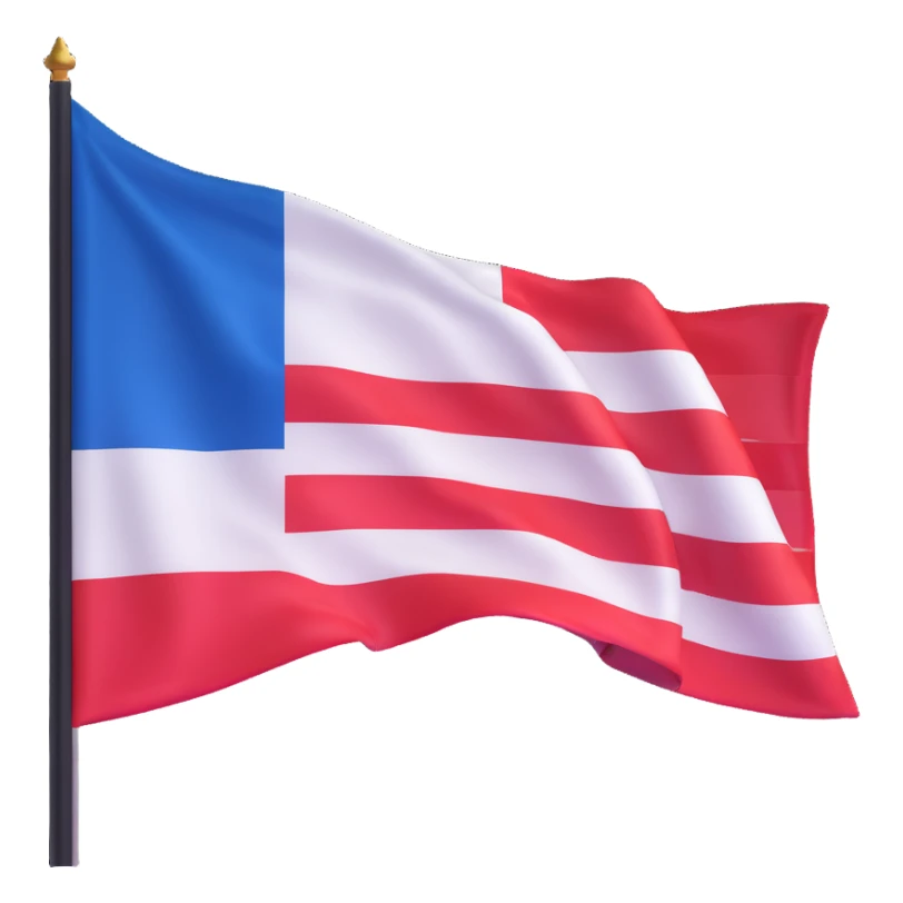 Flag of the Netherlands with red white and blue horizontal stripes sticker