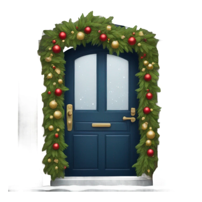 christmas door  sticker