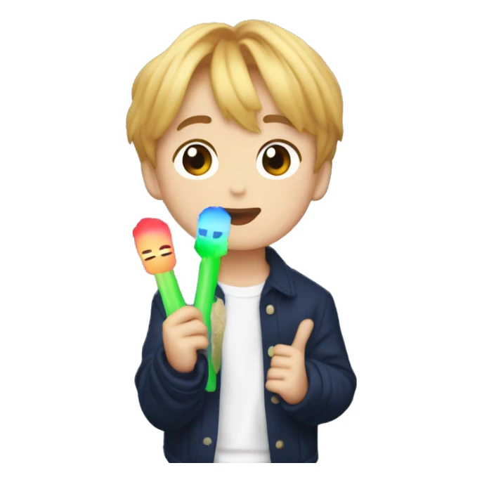 haechan nct dream holding nct lighstick sticker