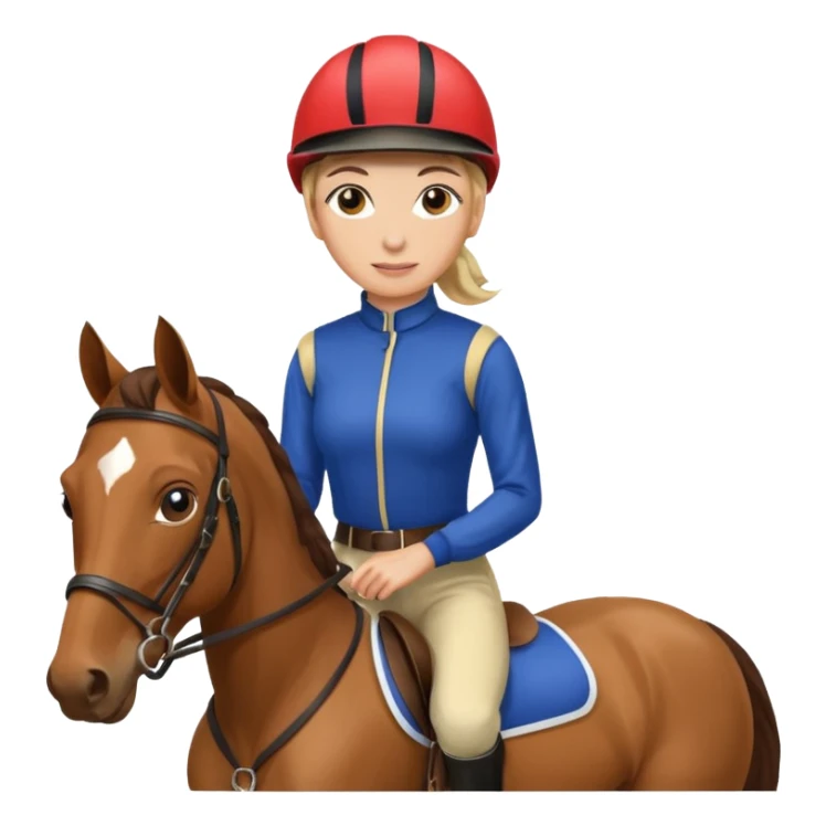  horse jockey woman sticker
