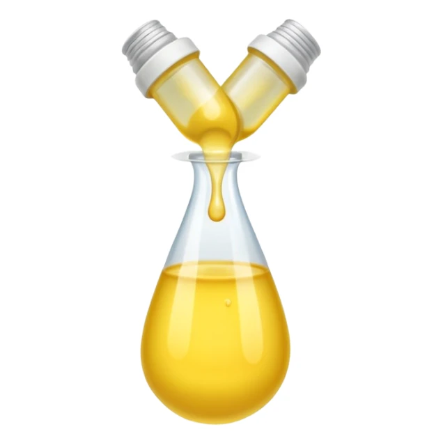 Light yellowish liquid flows into a urine condom, no smiley face sticker