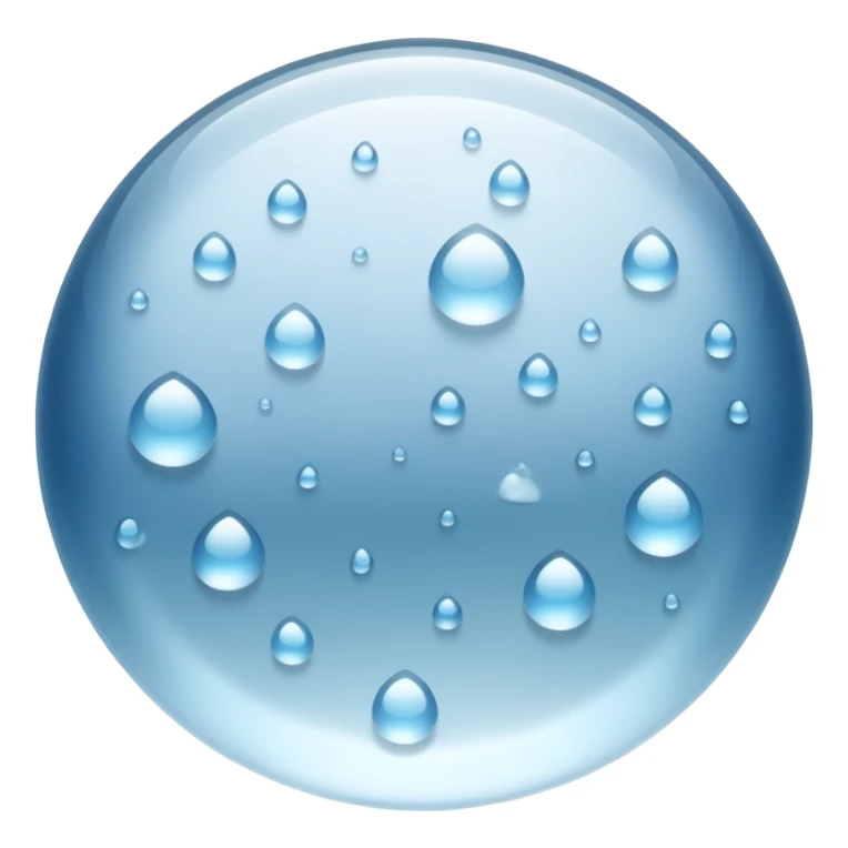 a close-up of a glass surface covered with small water droplets and light fog, as if from steam or humidity — some droplets sliding down slowly — soft reflections and blurred transparency give a realistic misty look — clean, glossy design with gentle lighting sticker