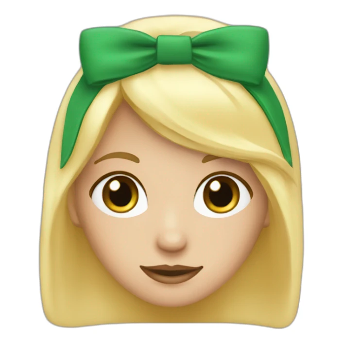 Meisje met groene ogen blond haar en een hoedie aan sticker