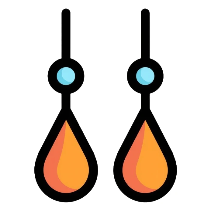 earrings sticker