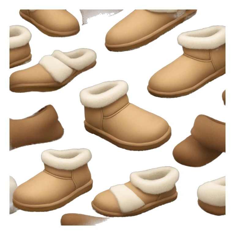 cozy  ugg slippers brown with fuzzy lining sticker