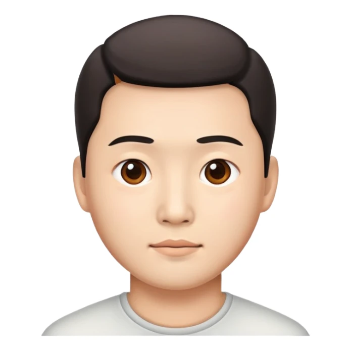 china men photorealistic sticker