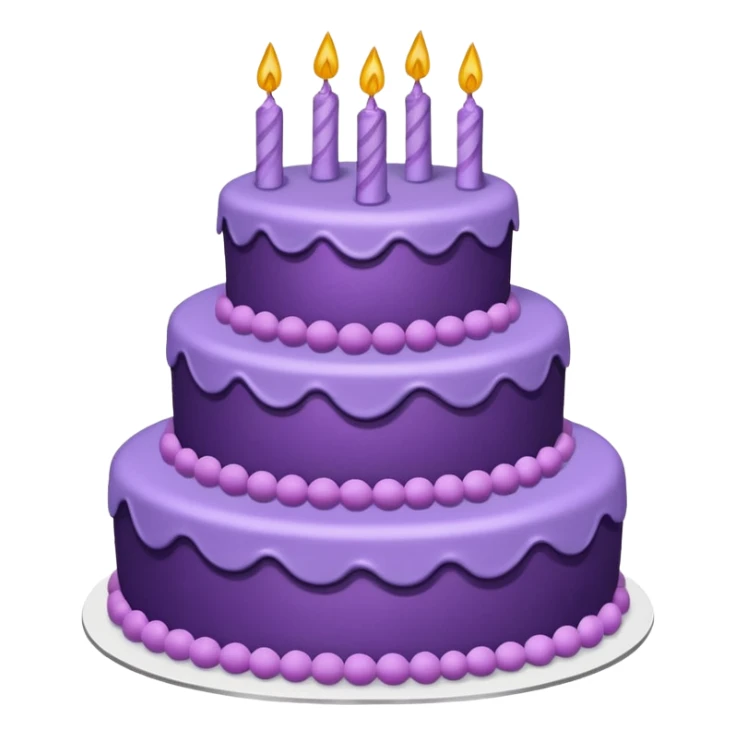 a-big-three-tiered-purple-cake-with-popins sticker