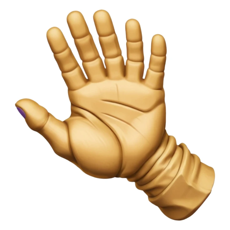 Thanosun hareketini yapan emoji sticker