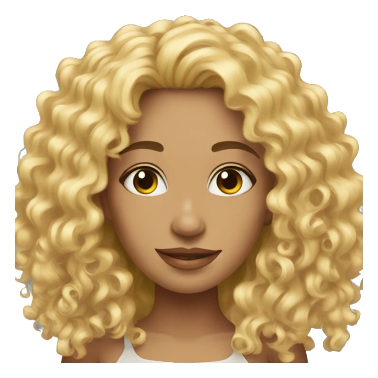 Good morning blonde curly  sticker